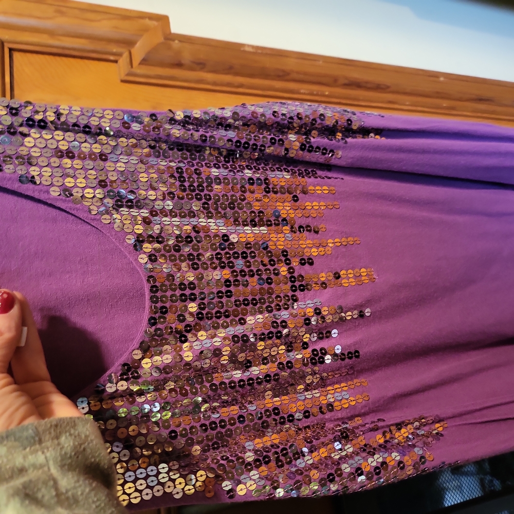 Re ld Camel purple sparkly tank